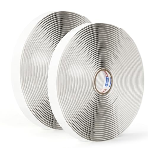 ADHES Butylrundschnur, 12mm x 9m x 3mm 2 Rollen, Butyl Dichtungsband, Butyl Dichtband für Auto-LKW-Scheinwerfer Tür, Windschutzscheibe, Haushaltsgeräte von ADHES TAPE PURSUIT OF PERFECTION