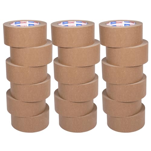 ADHES Kraftpapier Verpackungsband Paketklebeband Papier Kraft Packband,Eco Umweltfreundlich,Recycelbar,Braun,50mm x 40m,18Rolle von ADHES TAPE PURSUIT OF PERFECTION