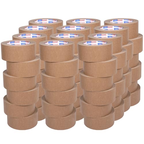 ADHES Kraftpapier Verpackungsband Paketklebeband Papier Kraft Packband,Eco Umweltfreundlich,Recycelbar,Braun,50mm x 40m,72Rolle von ADHES TAPE PURSUIT OF PERFECTION