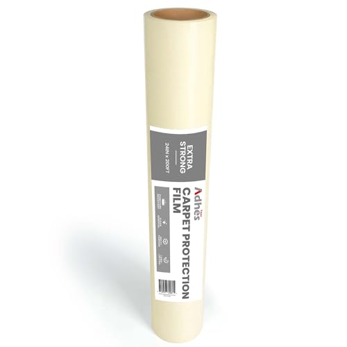 ADHES Teppichschutzfilm, saubere Entfernung, 60CM x 61M transparente Bodenschutzmatte von ADHES TAPE PURSUIT OF PERFECTION