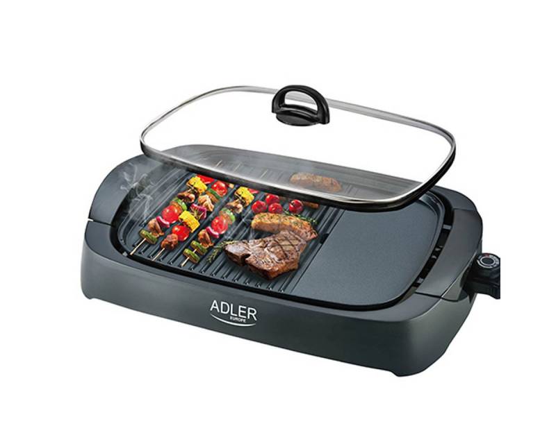 ADLER EUROPE Tischgrill AD 6610 Elektrogrill Tischgrill Elektrischer BBQ Grill, 3000 W von ADLER EUROPE