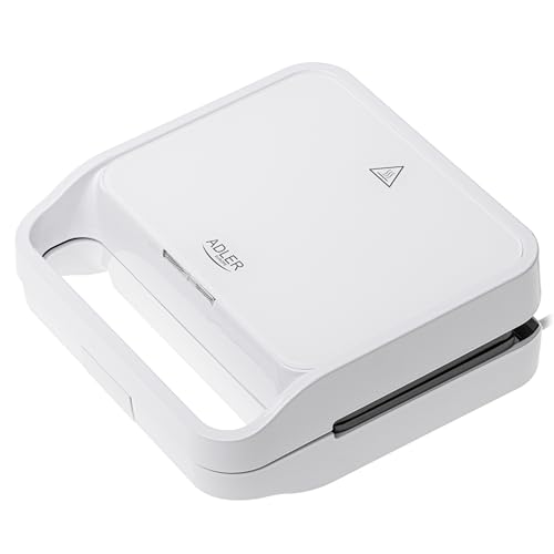 ADLER 2-in-1-Sandwichmaker, schnelles Aufheizen, einfache Aufbewahrung von ADLER