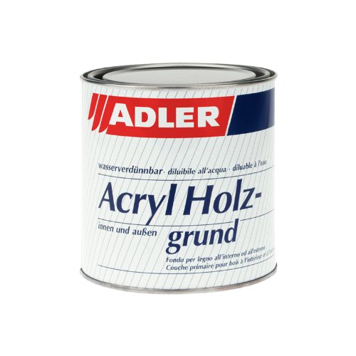 ADLER Acryl-Holzgrund 2.5l Grundierung Weiß Grundlack Grund Holz von ADLER