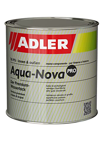 ADLER Aqua-Nova PRO M - robuster Malerlack für innen und außen - 750mL RAL7016 Anthrazitgrau - kratzfest, witterungsbeständig - matt von ADLER