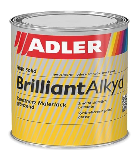 ADLER Brilliantalkyd - Grün, RAL6005 Moosgrün 125 ml - Kunstharzlack glänzend, Decklack für innen und außen, Wetterbeständigt, Bootslack, Yachtlack von ADLER