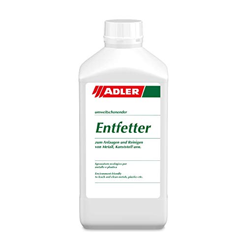 ADLER Entfetter - 1 L - Fettentferner, Reiniger und Anlauger auf Wasserbasis - Lösemittelfrei, enthält weder Säuren noch Phosphate und ist biologisch abbaubar von ADLER