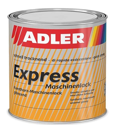 ADLER Express-Maschinenlack 73 Schwarz 750ml - Kunstharzlack Spritzlack- Lackierung von Land- und Industriemaschinen, wetterbeständig von ADLER
