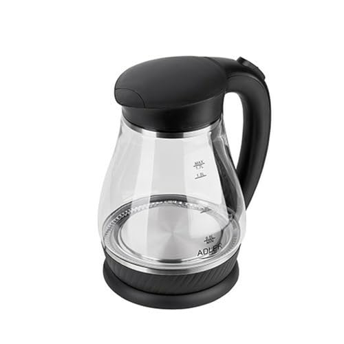 ADLER-Glas-Wasserkocher 1,7 l, sanfte LED-Beleuchtung, 2200 W Leistung, schwarzer ADLER-Glas-Wasserkocher 1,7 l, sanfte LED-Beleuchtung, 2200 W Leistung, schwarzer von ADLER