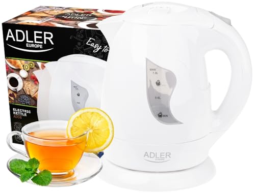 ADLER-Kunststoffkessel 1,0 l, flaches Heizelement, 850 W Leistung, beige ADLER-Kunststoffkessel 1,0 l, flaches Heizelement, 850 W Leistung, beige von ADLER