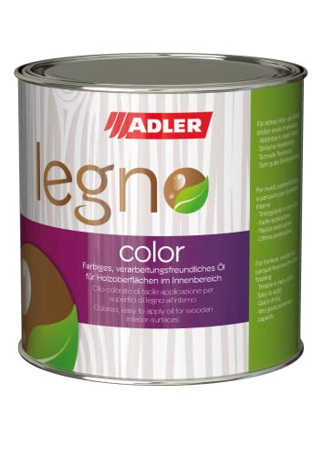 ADLER Legno Color - 750 ml Ligurien - Farbiges Holzöl für Innen - für Laub- und Nadelhölzer, lasierend von ADLER