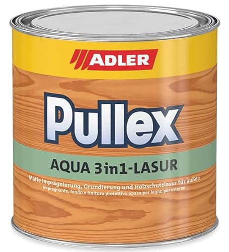 ADLER Pullex Aqua 3in1 - Lärche 2,5 L - Matte Holzschutzlasur auf Wasserbasis für den Außenbereich von ADLER