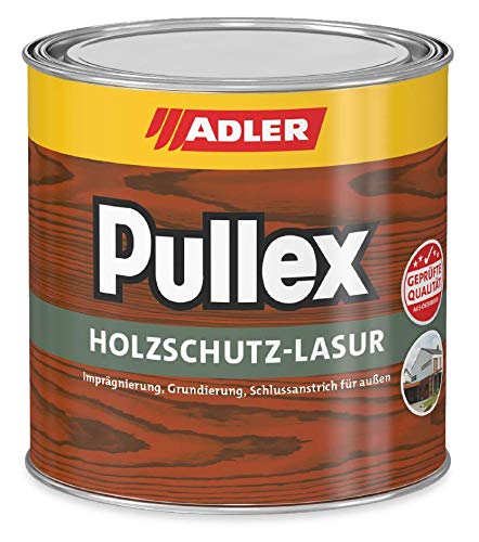 ADLER Pullex Holzschutzlasur Lärche 750ml - 2in1 Imprägnierung und Holzlasur aussen - Universelle, aromatenfreie Lasur für Holz im Außenbereich. Perfekter Holzschutz von ADLER