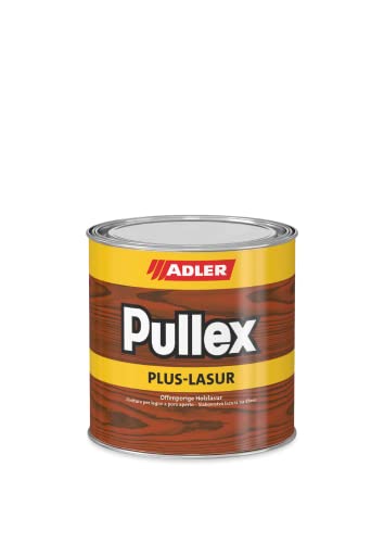 ADLER Pullex Plus-Lasur - Holzlasur Außen Farblos - Universell einsetzbare & aromatenfreie Holzschutzlasur als perfekter UV- & Wetterschutz - 5 l Afzelia/Braun von ADLER