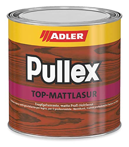 ADLER Pullex Top-Mattlasur - Eiche 750 ml - Matte, tropfgehemmte, dünnschichtige Holzlasur für den Außenbereich von ADLER