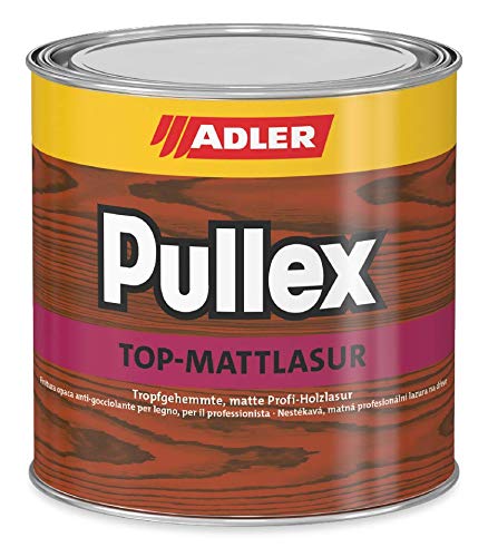 ADLER Pullex Top-Mattlasur - W15 Kalkweiß 750 ml - Matte, tropfgehemmte, dünnschichtige Holzlasur für den Außenbereich von ADLER