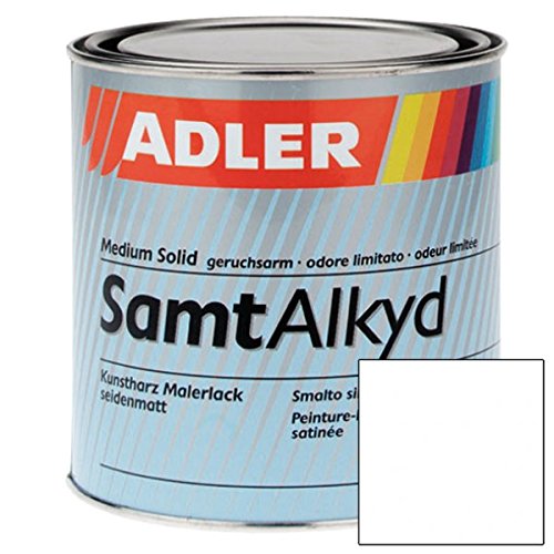 ADLER Samtalkyd Mattlack - Weiß 2,5 L - Premium Kunstharzlack matt, Decklack für innen und außen mit guter Wetter- und Vergilbungsbeständigkeit, Bootslack Qualität von ADLER