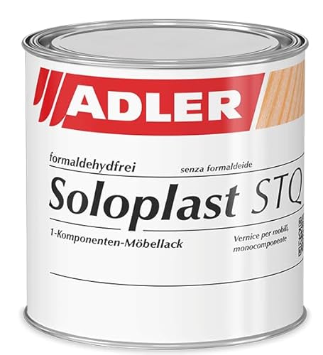 ADLER Soloplast - Farblos, glänzend, matt - Holzlack, Möbellack Halbmatt / 5l von ADLER