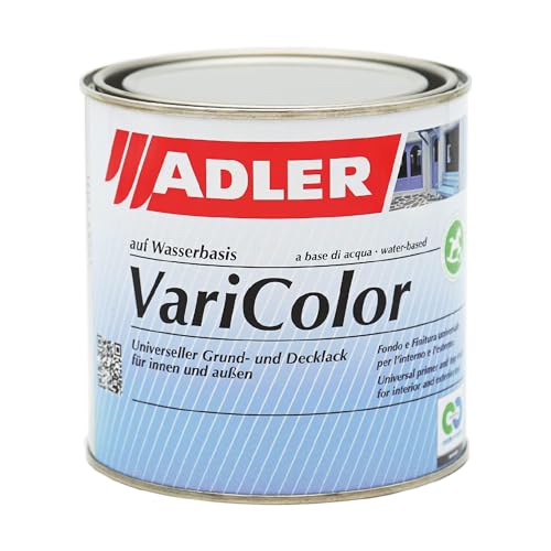 ADLER Varicolor 2in1 Acryl Buntlack für Innen und Außen - 750 ml C12 116/2 Blaue Lagune Blau - Wetterfester Lack und Grundierung - matt von ADLER