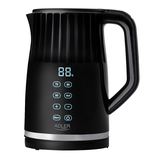 ADLER Wasserkocher mit LED-Display & Temperaturregelung 1,7L von ADLER