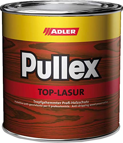 ADLER Pullex Top-Lasur - 750 ml Nuss - Tropfgehemmte Holzlasur in Profi-Qualität für Holz außen - Lasur in verschiedenen Holzfarbtönen von ADLER