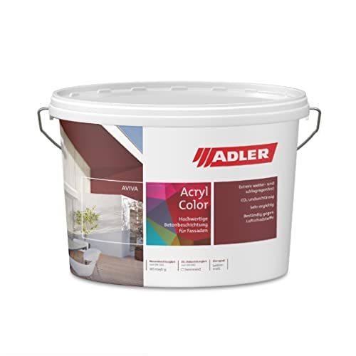 Aviva Acryl-Color W10 3l Weiß Betonfarbe Sockelfarbe Fassadenfarbe von ADLER