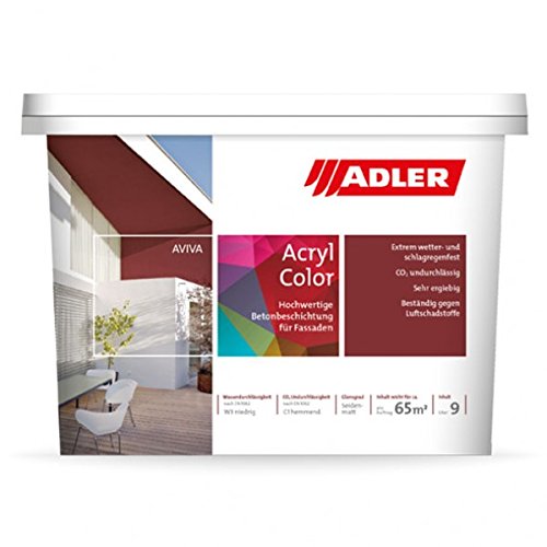 Aviva Acryl-Color W10 9l Weiß Betonfarbe Sockelfarbe Fassadenfarbe Aviva Acryl-Color W10 9l Weiß Betonfarbe Sockelfarbe Fassadenfarbe von ADLER