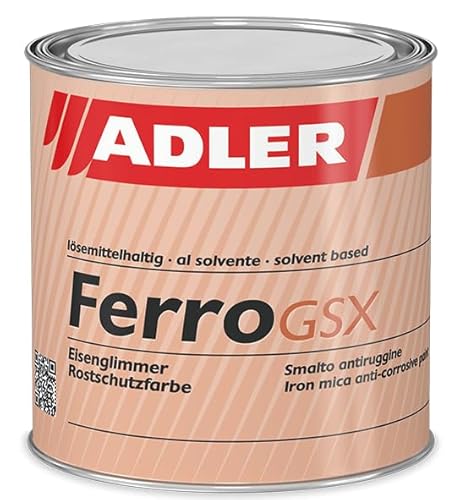 Korrosionsschutz Lack Ferro GSX 2.5l - Rostschutz f. Außen Platin von ADLER