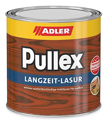 ADLER Pullex Langzeitlasur Afzelia 2,5 L - Holzlasur aussen - Universell einsetzbare Lasur für Holz außen - Perfekter UV-, Wetter und Holzschutz, lange Haltbarkeit von ADLER