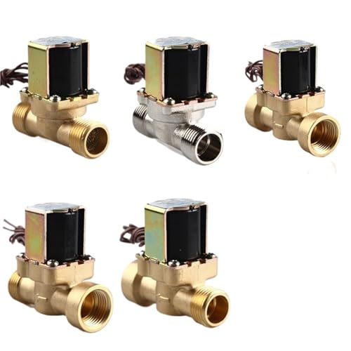 1/2'' 3/4" Brass Electric Solenoid Valve For Solar Water Heater 12v 24v 220v Water Inlet Flow Switch Valves(24VDC_NORMALLY CLOSED) von ADLTXZNNR