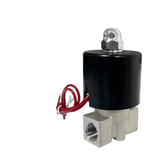 1/8" 1/4" Normally Closed 304 Stainless Steel Solenoid Valve DN6 DN8 Female Solenoid Water Valve 220V 12V 24V 110V (1/4", 12VDC_Normale Schließung) von ADLTXZNNR