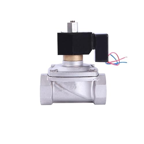 1-1/2" Normally Open Waterproof Solenoid Valve With LED Power Indicator 24V 12V 220V 110V Stainless Steel Non Hot Solenoid Valve(NPT_120VAV_VITON-SEAL) von ADLTXZNNR