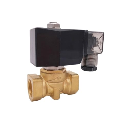 1 bar 2-Wege-Messing-Wasser-Magnetventil, 1,27 cm AC 220 V Öffnung, 10 mm, Nulldruck-Start-Niederdruckventil (DC 12 V) von ADLTXZNNR