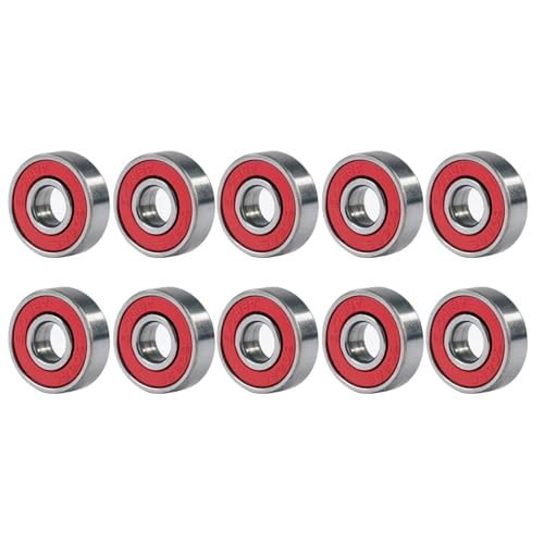 10–100 Stück 608RS Rillenkugellager 8 x 22 x 7 mm, doppelt geschirmt, Miniatur-Kugellager aus Kohlenstoffstahl, einreihig, 608RS ABEC-9(20PCS,Blue) von ADLTXZNNR