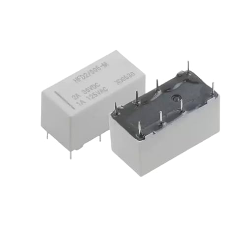 10 STÜCKE HFD2/HFD2-005-M HFD2-012-M HFD2-024-M 8-poliges Relais 1A 125 VAC HFD2-005-S HFD2-012-S HFD2-024-S 5 V 12 V 24 V(HFD2-005-M) von ADLTXZNNR
