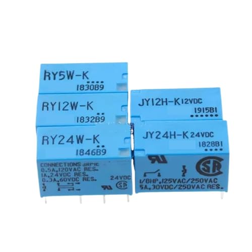 10 teile/los RY5W-K 5VDC RY12W-K 12VDC RY24W-K 24VDC 8PIN 1A SignalrelaisJY5H-K JY12H-K JY24H-K 4PIN(JY5H-K 4PIN) von ADLTXZNNR