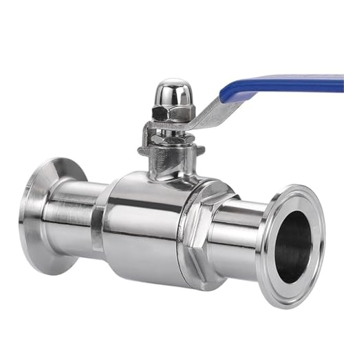 19mm 25mm 32mm 63mm 304 Stainless Steel Sanitary 2-Way Ball Valve Tri Clamp Ferrule Type For Food Grade Homebrew Diary Product(63mm) von ADLTXZNNR