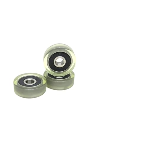1pcs OD 24 mm PU Flat Type Coated Wheels 6x24x8 mm PU62624-8 Polyurethane Soft Rubber Mechanical Automation Bearing Guide Wheel(PU600035-11 10x35x11) von ADLTXZNNR
