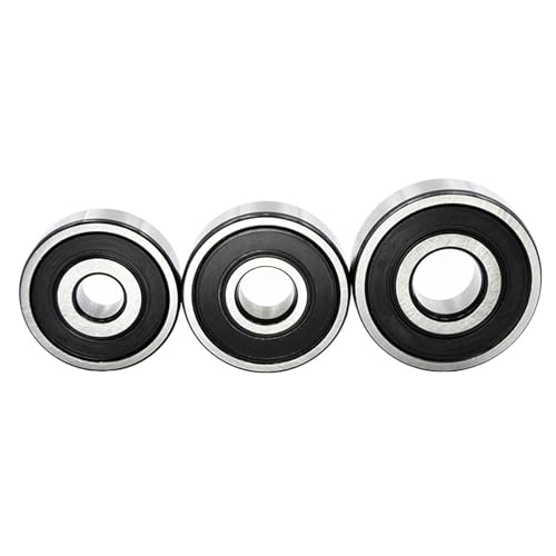 2/10 stücke Premium Lager 6300 6301 6302 2RS 6300RS 6301RS 6302RS Versiegelt Chrom Motorrad Motor Bike Rillenkugellager(10Pcs,6301 12x37x12mm) von ADLTXZNNR