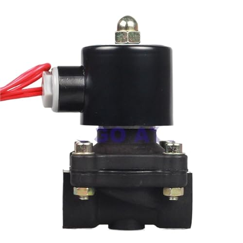 2-Wege 2 W Luft-Gaswasser-Magnetventil Kunststoff 1/2 3/4 Zoll 220 V AC Normally Close 2W160-15 2W200-20 Engineering Kunststoffventil (1/2 Zoll, DC24 V) von ADLTXZNNR