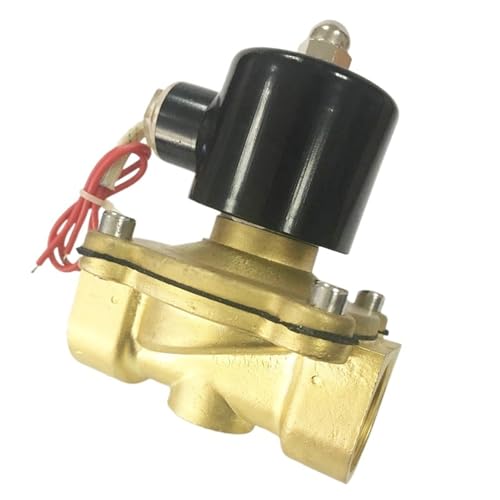 2-Wege-2-Wege-2 W Messing Luftgas Wasser-Magnetventil Kupferventil 3/8 1/2 Zoll 220 V AC Normally Close 2W160-10 2W160-15 Drahtdrahtventil (3/8 Zoll, AC 110 V) von ADLTXZNNR