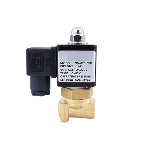 2-Wege NO 2W025-08K/06K Kupferspule Wassersolenoid Ventil G1/8 1/4 110V 220V AC 12V 24V DC Normally Open Brass Ventil (1/8",DC12V) von ADLTXZNNR