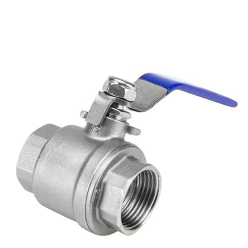304 Edelstahl Zweiteiliger Kugelhahn Gewindekugelhahn Wasserleitungs-Umschaltventil 4 Punkte 6 Punkte 1 Zoll DN15(DN20) von ADLTXZNNR