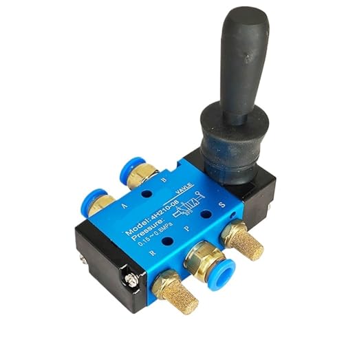 4H210-08 5/2 Way Hand Lever Operated Control Pneumatic Push-Pull Manual Valve With Muffler Silencer and Quick Fitting Select(With 10mm fitting) von ADLTXZNNR