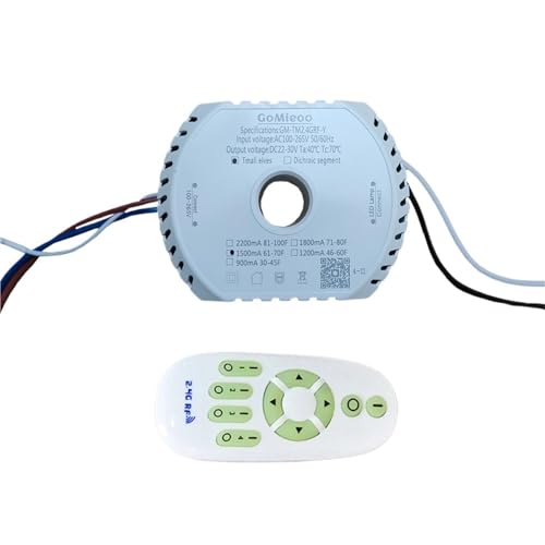 AC110V GoMieoo LED Intelligent Power work with 8C7Bx2 LED strip 22-30V 900-3200mA APP Remote adjust colors dimming(1500mA AC100-265V) von ADLTXZNNR