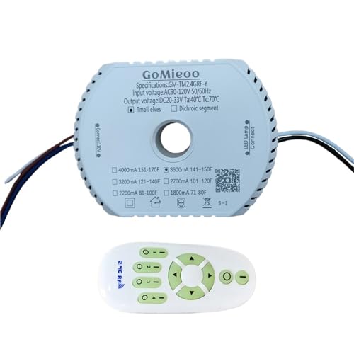 AC110V GoMieoo LED Intelligent Power work with 8C7Bx2 LED strip 22-30V 900-3200mA APP Remote adjust colors dimming(3600mA AC90-120V) von ADLTXZNNR