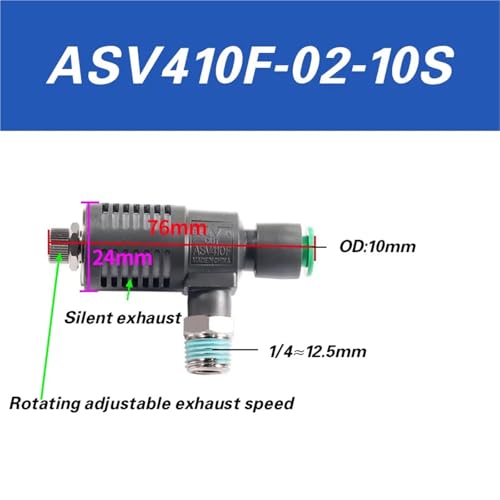 ASV310F-01-06S cylinder rapid exhaust silencing 410F-02-08 throttle valve 510F-03-10 air conditioning(ASV410F-02-10S) von ADLTXZNNR