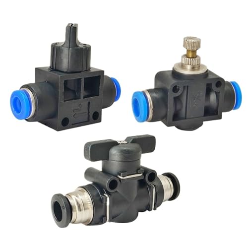 BUC HVFF LSA Air Manual Valve 4mm 6mm 8mm 10mm 12mm Pneumatic Push In Quick Joint To Turn Switch Manual Current-limiting Valve(LSA-4) von ADLTXZNNR