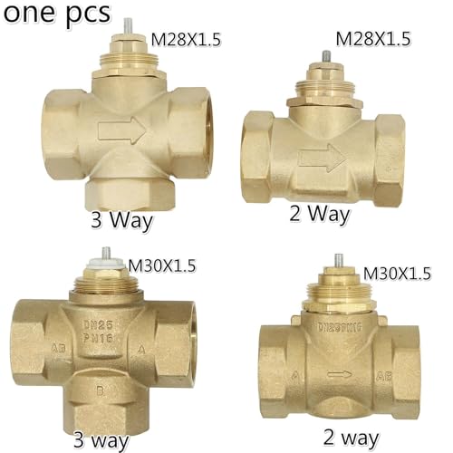 Brass three-way valve two-way valve DN15 DN20 DN25 M30X1.5 M28X1.5(M28X1.5,3 WAY_DN20) von ADLTXZNNR
