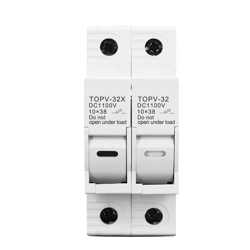 DC-Sicherungshalter 1P 2P 10 x 38 mm, Hochspannungs-Sonnenschutz 1100 V TOPV-30, gpV-Basis (1P ohne LED) von ADLTXZNNR