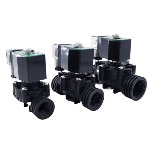 GPPW 0-10bar 2-Wege Kunststoff-Magnetventil 1/2" 3/4" 1" Orifice 15/20/25mm normal close Direct acting water valve 220V 24V 12V (NBR_DC12V) von ADLTXZNNR